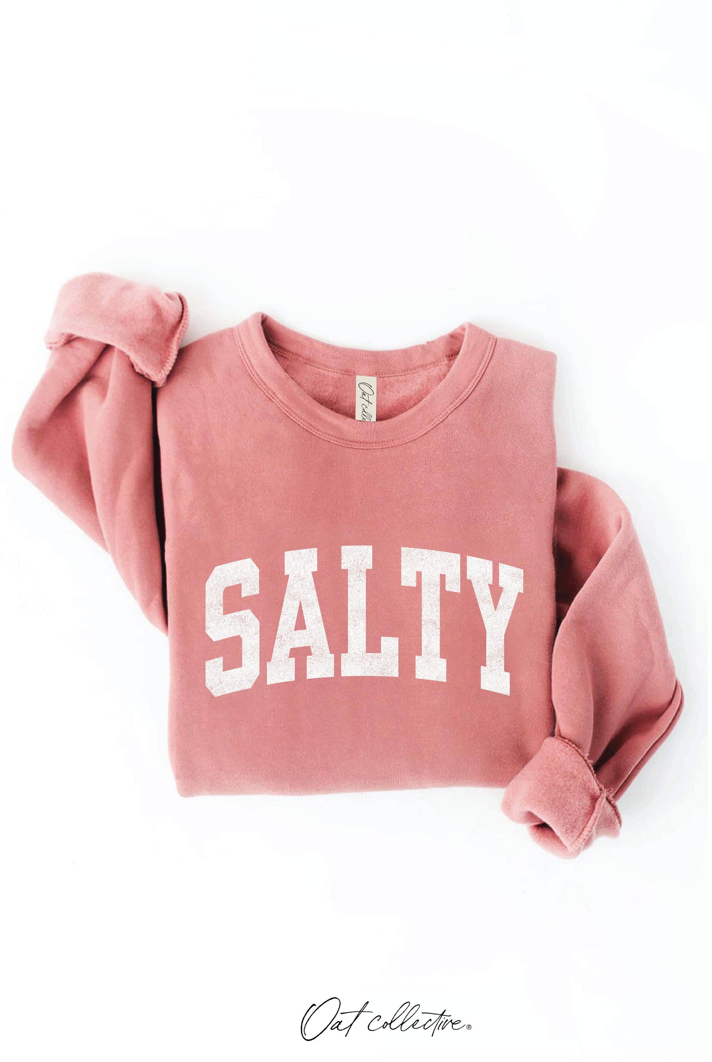 SALTY Graphic Sweatshirt: LIGHT BLUE
