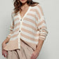 Cozy and Free Striped Cardigan: SKY BLUE/CREAM