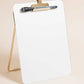 Glass + Gold Desktop Dry Erase Easel, 8.5" x 11"