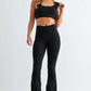 Venice Cloud Light Square Neck Sports Bra: HALOGEN BLUE