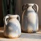 Rustic Reach - Binglie Glazed Pottery Vase with Handles: Small