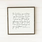 The Lord Bless You | Wall Art: Soft White-Black Text / Dark Brown Frame / 24 inches x 24 inches