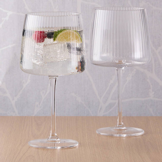 Empire Clear Gin Glasses: Set of 2