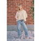 BiBi - VINTAGE WASHED STRAIGHT JEANS WITH SIDE STITCH DETAIL: WASHED DENIM / M