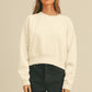 Honestee - Blank Short Cropped Long Sleeve Sweatshirt: OLIVE / L