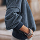 Lovesoft - Customized Drop Shoulder Crew Neck Pullover Sweatshirt: Orange / 75%Polyester+25%Cotton / XL