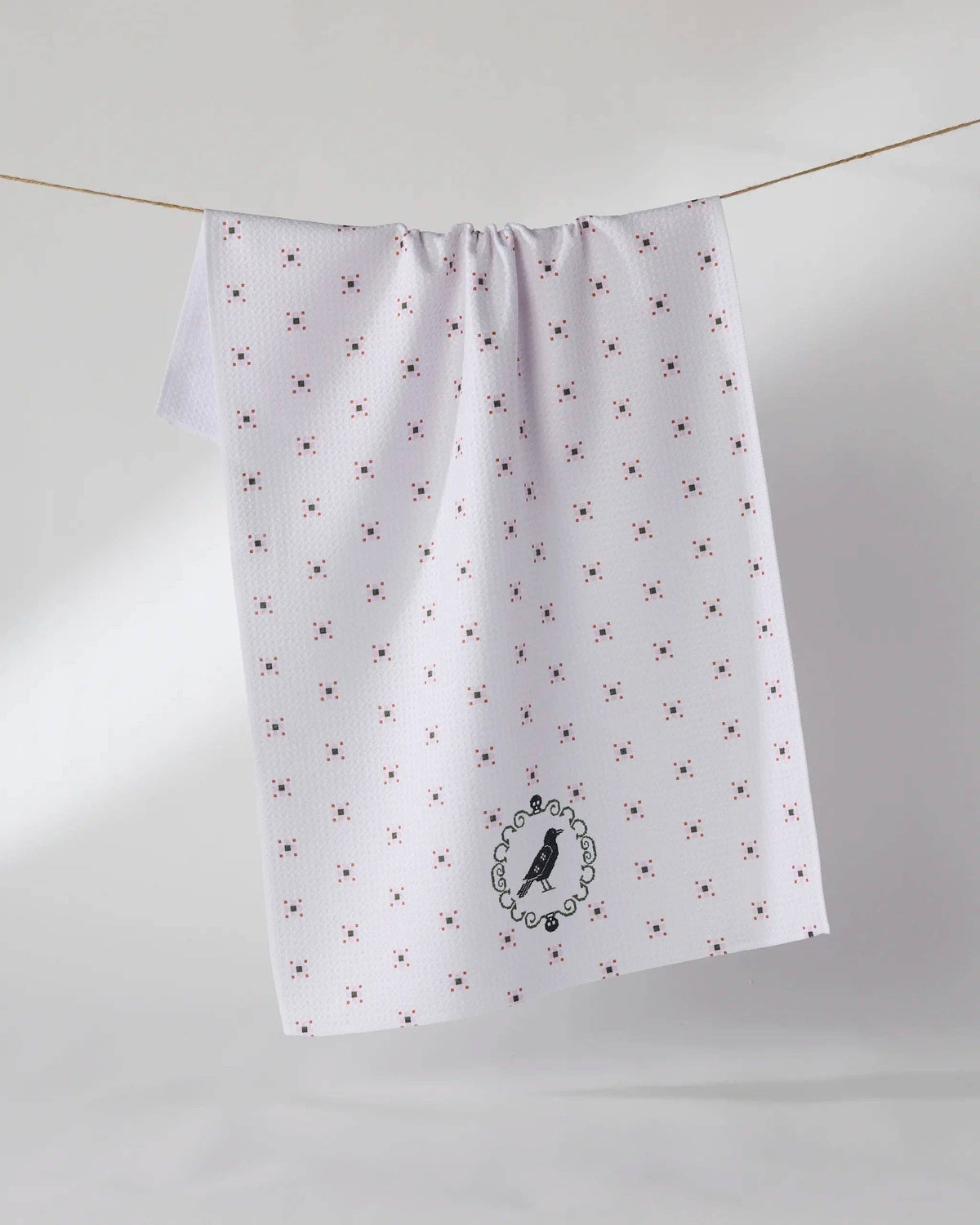 Raven Bloom Tea Towel