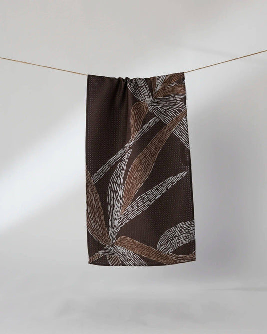 Midnight Wildflower Mini Towel