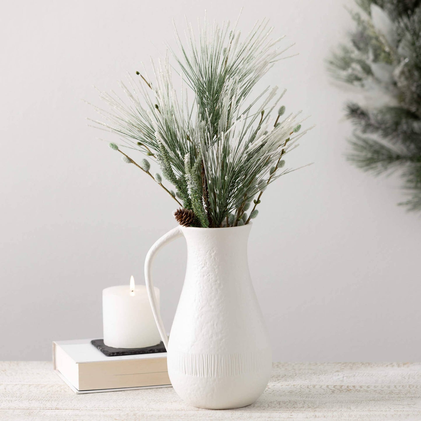 White Stone Pitcher