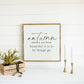 Autumn Shows Us | Wall Art: Soft White-Black Text / Dark Brown Frame / 12 inches x 12 inches