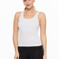 Classic Seamless Ribbed Tank Top: BLACK