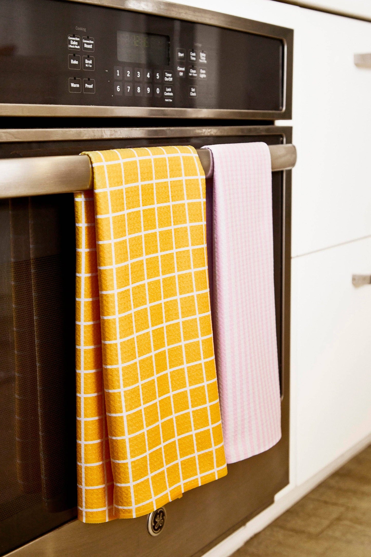 Summer Stripe Pink Tea Towel