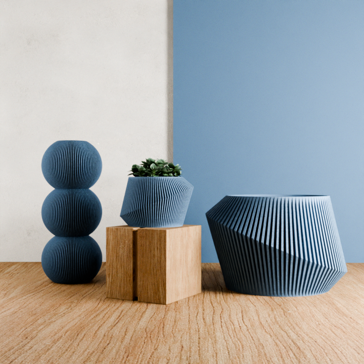 Modern Indoor Planter | Midnight Black / 6 Inches