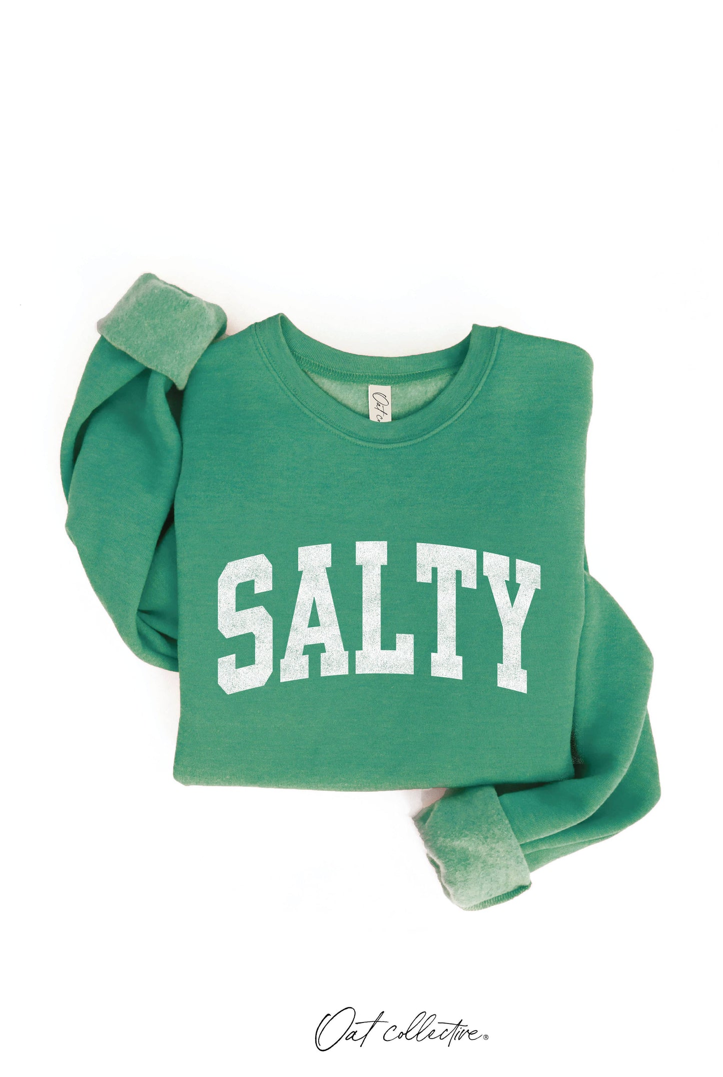 SALTY Graphic Sweatshirt: LIGHT BLUE