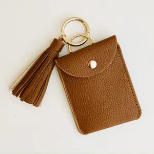 Mini Wallet Key Chain w Tassel