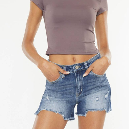 Hazel High Rise Denim Jean Shorts