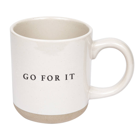 Mug: Go For It Stoneware Coffee Mug