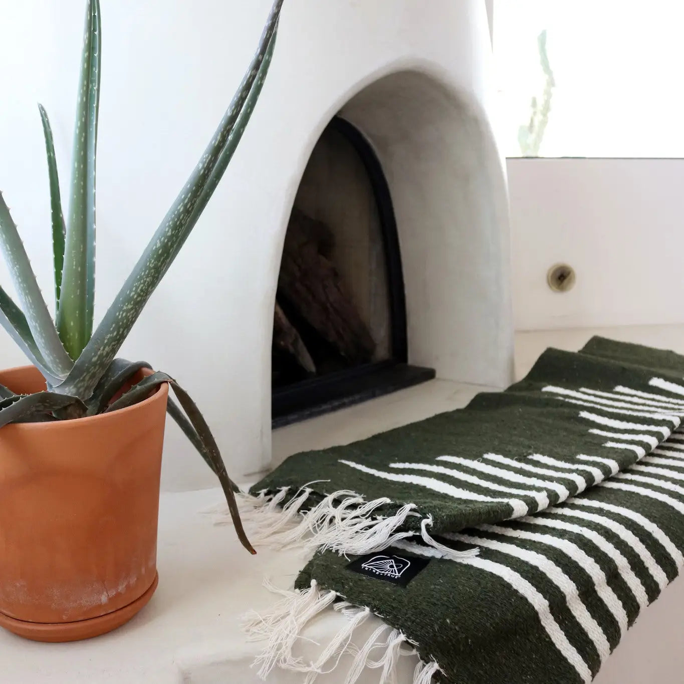 Handwoven Blanket- Verde