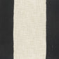 Tri-Stripe Black and Ivory Fringe Pillow with Insert