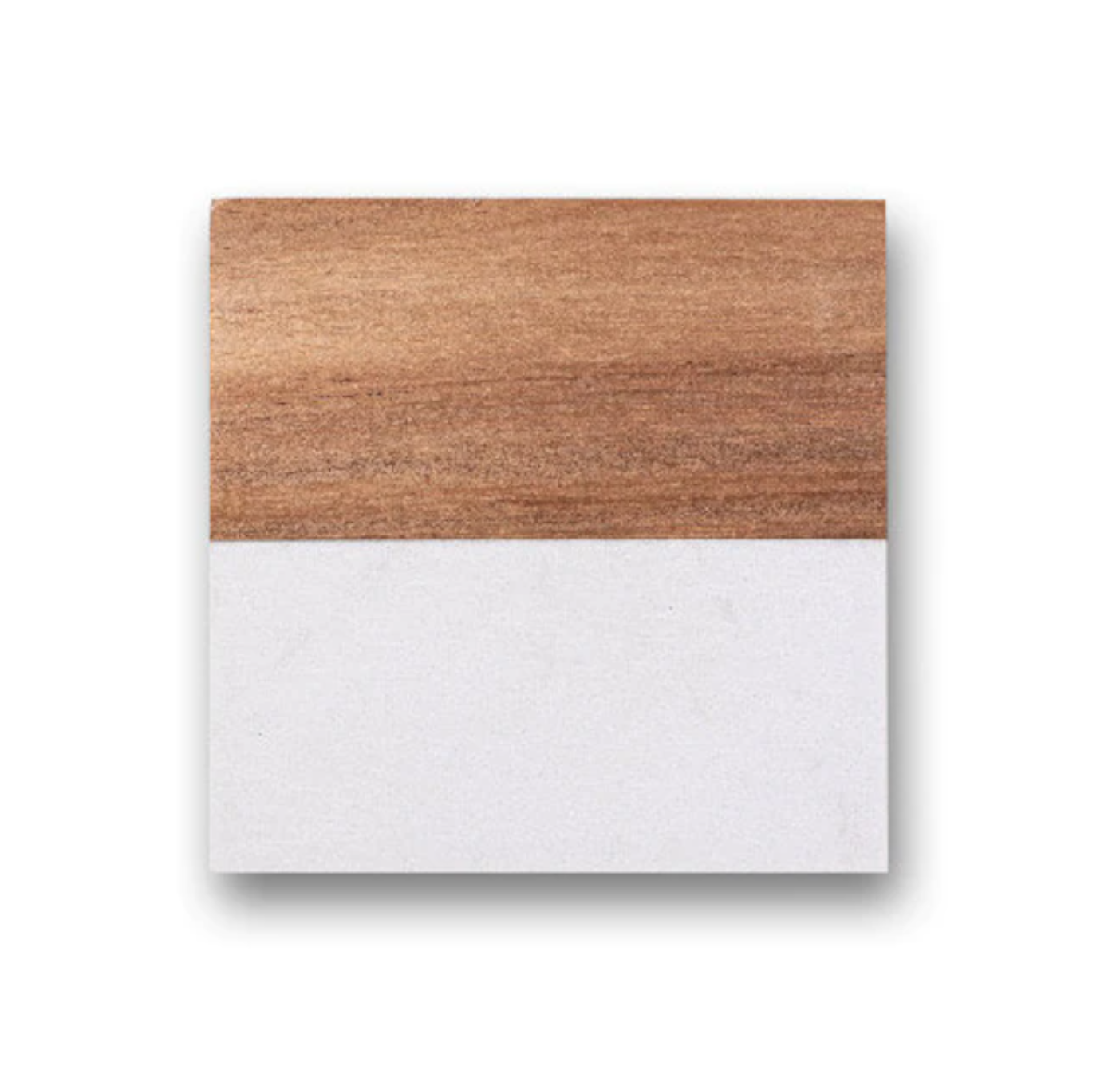 Marble and Wood Square Coaster