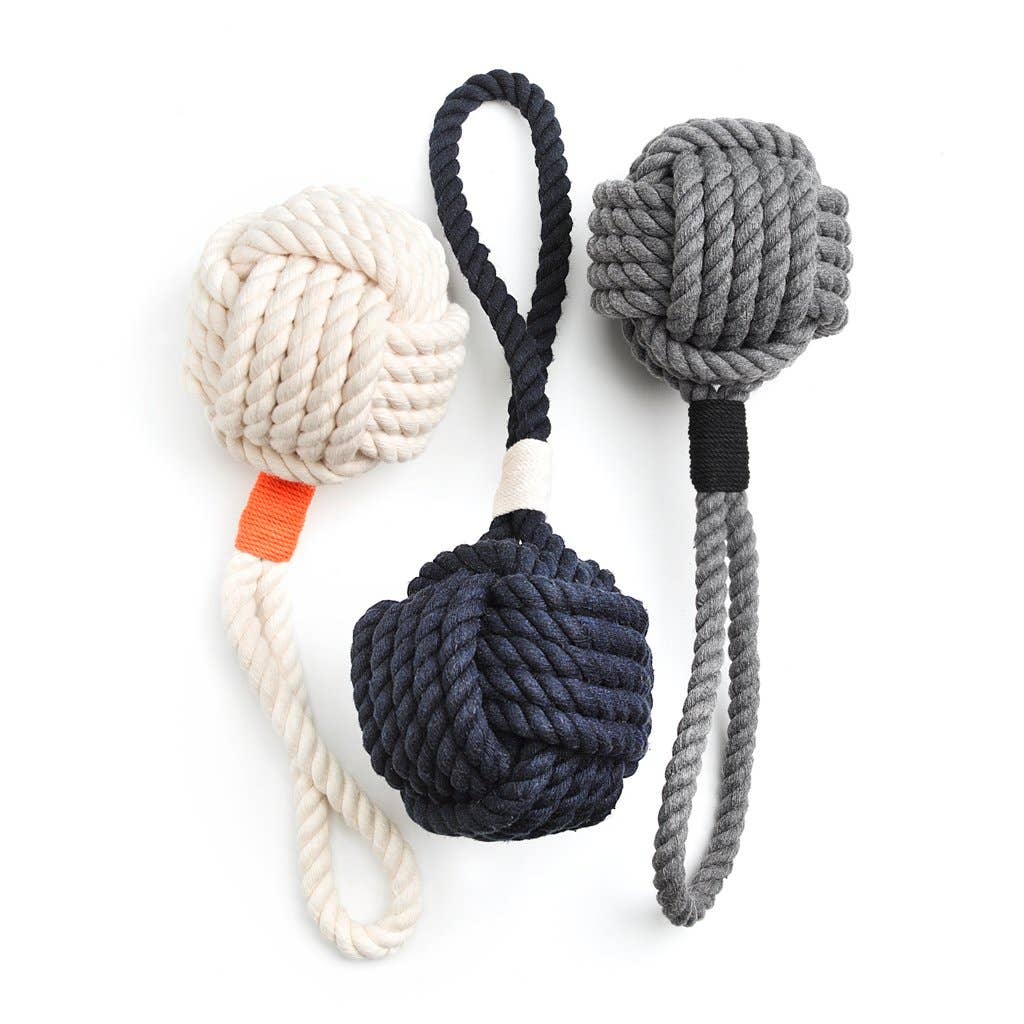 Rope Knot Toys- Small Gray