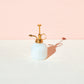 White Glass & Brass Mister