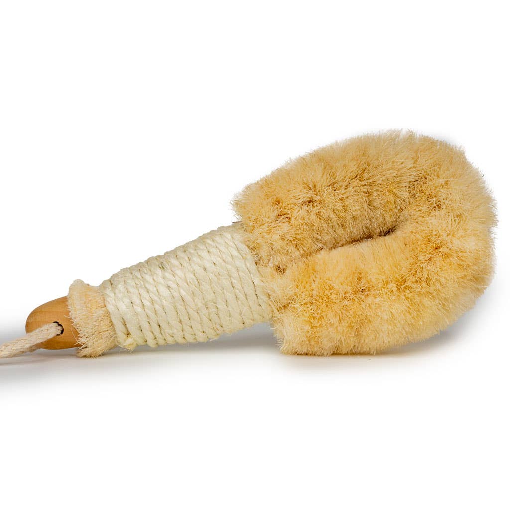 Japanese Style Sisal Dry Body Brush with Rope