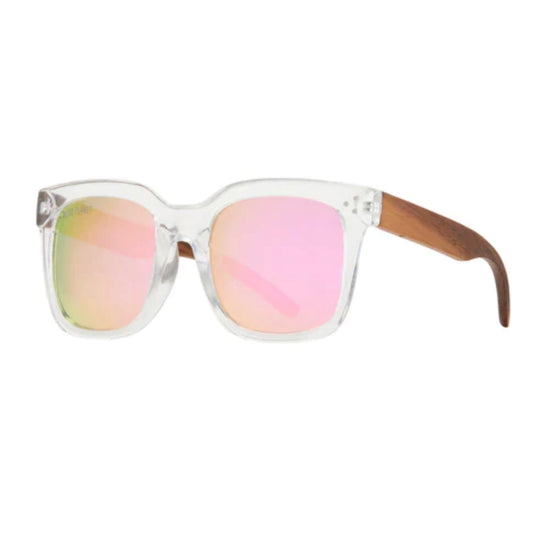 "Adalee" Sunglasses with Rose Gold Mirror Polarized Lens by Blue Planet