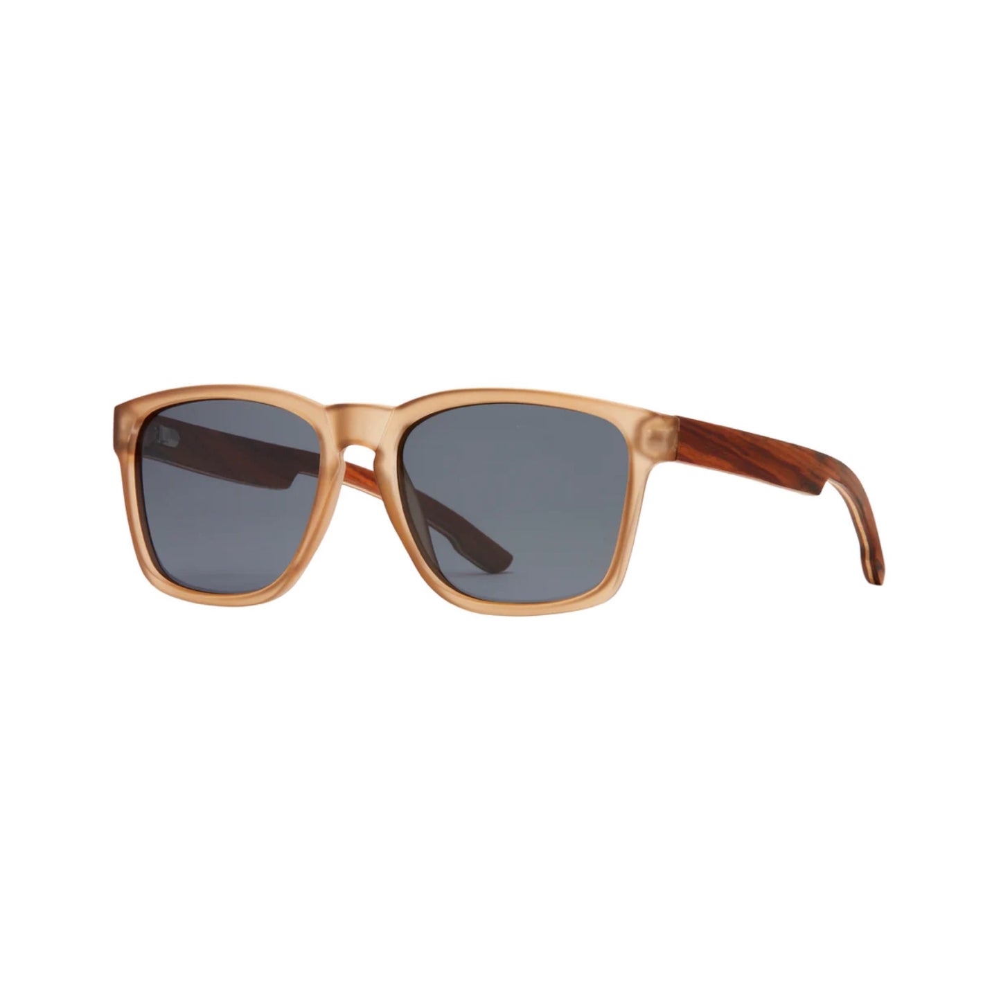 "Chandler" Frost Brown/Zebra Wood Polarized Lens