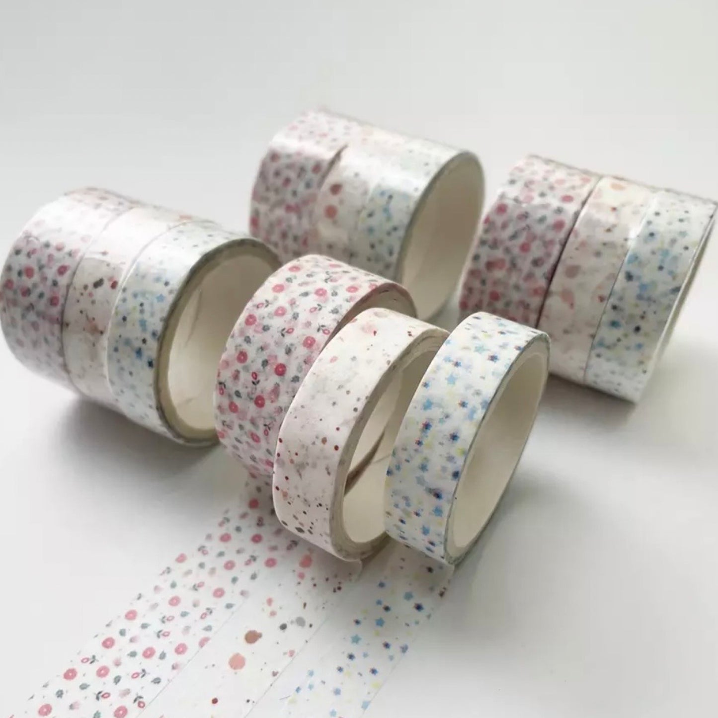 3 Pcs Set Basic Patterned Washi/Masking Tape